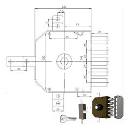 Serratura Sicurezza Quintuplice Dx Pompa 3300 MC