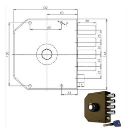 Cr Serratura Sicurezza Semplice Dx Pompa 3050 Mc