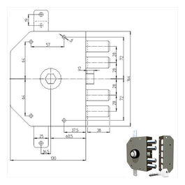 Cr Serratura Sicurezza Triplice Sx Pompa 3250p