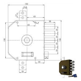 Cr Serratura Sicurezza Triplice Sx Pompa 3250 Mc