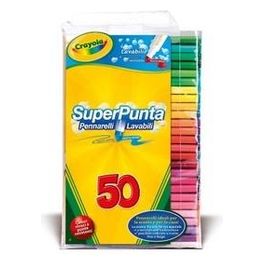 Crayola - 50 Pennarelli Superpunta Lavabili