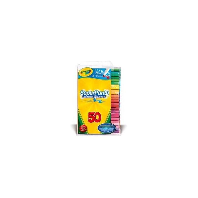 Crayola - 50 Pennarelli Superpunta Lavabili