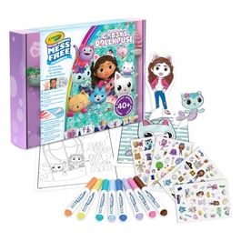 Activity Set 40 Pezzi con Pagine da Colorare Pennarelli Senza Macchia Adesivi Personaggi Pop-up Gabby's