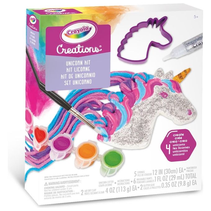 Crayola Creations set Unicorno per Creare Coloratissimi Unicorni con l'Argilla