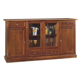 Credenza 4 Porte 205 X 49 X 113 Color Noce