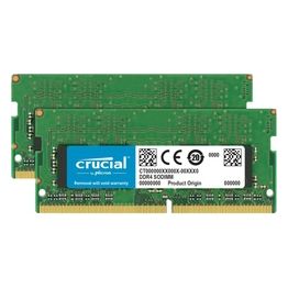 Crucial 32GB Kit DDR4 2400 MT/s 16GBx2 SODIMM 260pin DR x8 unbuf