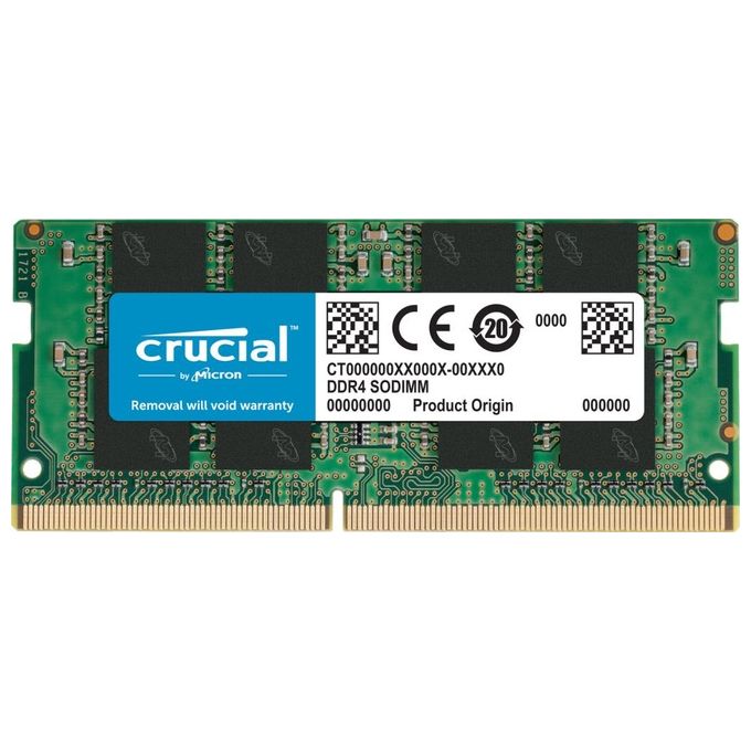 Crucial CT16G4SFRA32A Memoria RAM DDR4 SO-DIMM 16 GB 3200 MHz CL22 1.2 V Unbuffered per Notebook