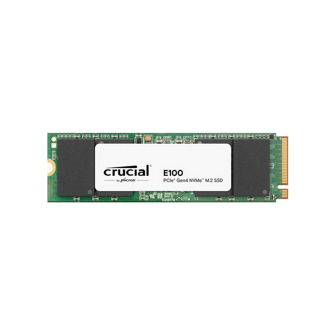 Crucial E100 SSD M.2 NVMe PCIe 4.0 480GB per PC - Unita' a stato solido veloce