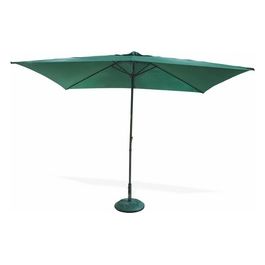 Cuba Ombrellone 3X2 Verde Alluminio Poliestere Palo 38 Mm