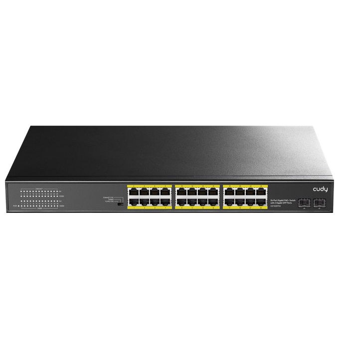 Cudy GS1028PS2 Switch di Rete 24 Porte Gigabit PoE+ 2 SFP 300W Rack Montabile