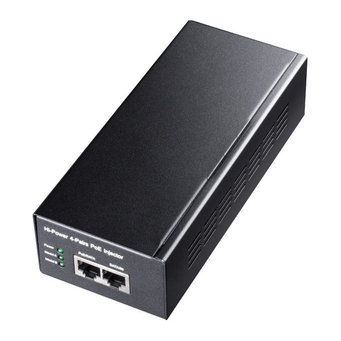 Cudy, Iniettore Gigabit PoE+-PoE 60W, Adattatore Ethernet, Nero