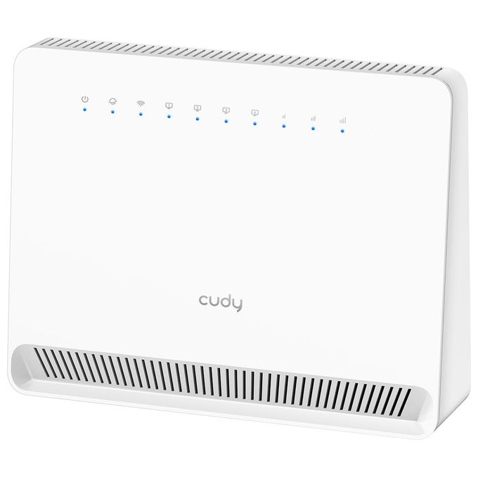 Cudy LT400V Router Wi-Fi 4G N300 Bianco con Slot SIM e 4 Porte Ethernet Modem