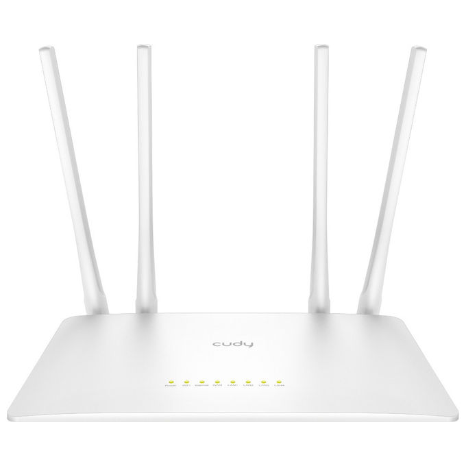 Cudy WR1200 Router Wireless Dual-band AC1200 867Mbps 4 Porte LAN Bianco Wi-Fi