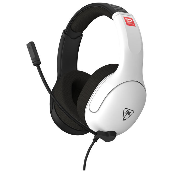 Turtle Beach Airlite Fit 1179840 cuffie gaming cablate Nintendo Switch 2 licenza ufficiale microfono con mute nero e bianco