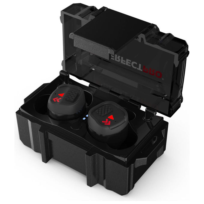 Perfectpro H-10 Cuffia per la protezione dell'udito Wireless Bluetooth 5.3 Attenuazione 29 dB con Microfono IPX5 Ricaricabile colore Nero