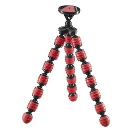 Cullmann Alpha 380 Mobile Flessibile Mini Treppiede con Supporto per Smartphone Rosso