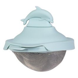 Cuoci Uovo in Silicone e Acciaio Inox Azzurro