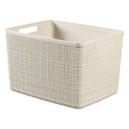 Cestino Jute Plastica Riciclata Rettangolare 20 Litri Litri L Bianco