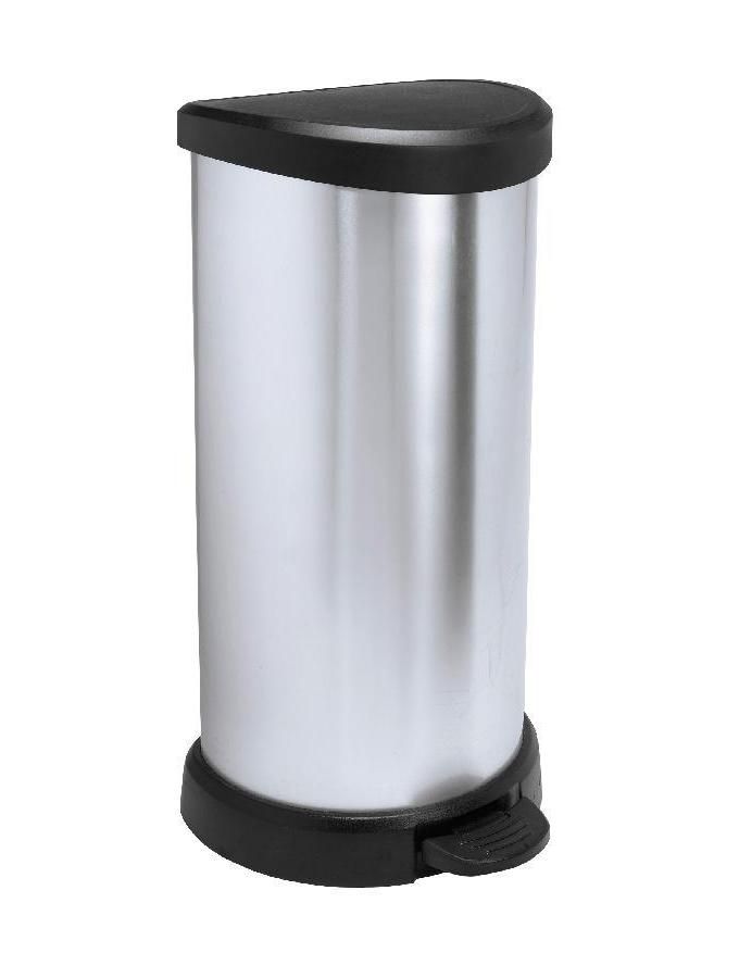 Curver Pattumiera 20 L Curver K169795KD88KK Deco Bin in acciaio 
