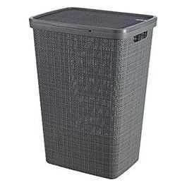 Jute Portabiancheria 58 Litri Grigio Scuro