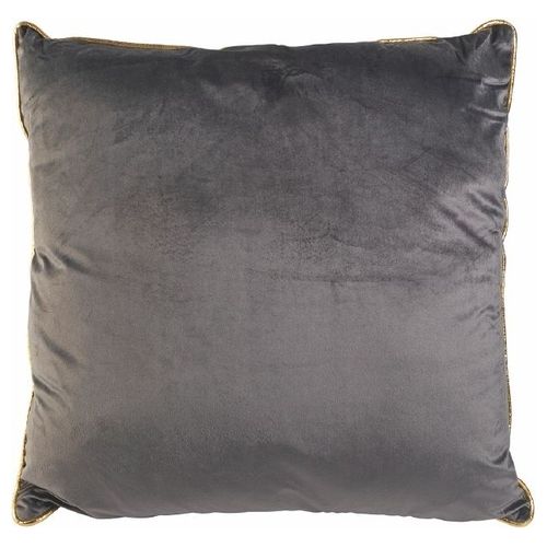 Cuscino arredo in tessuto effetto velluto bordooro 60x60 cm
