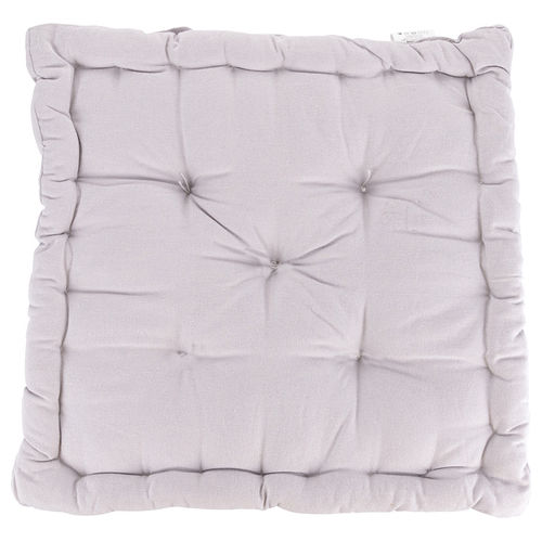 Cuscino materasso grigio chiaro 40x40xh.8 cm 100% cotone