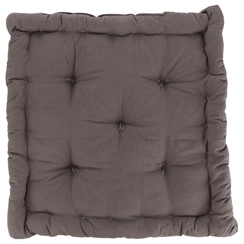 Cuscino materasso grigio scuro 40x40xh.8 cm 100% cotone