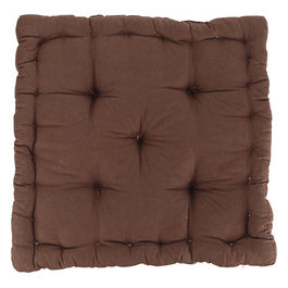 Cuscino materasso marrone 40x40xh.8 cm 100% cotone