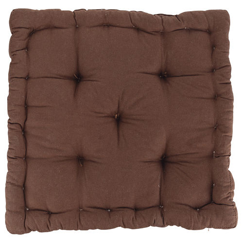 Cuscino materasso marrone 40x40xh.8 cm 100% cotone