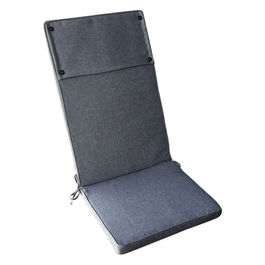 Cuscino Real Alto Grigio Scuro Melange