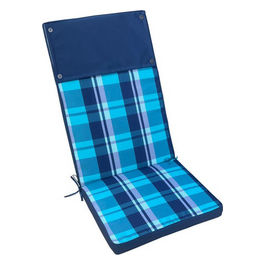 Cuscino Real Alto Quadri Blu