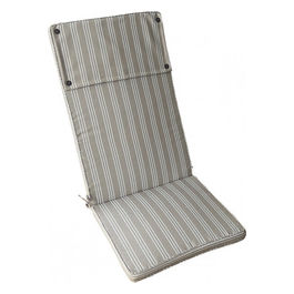 Cuscino Real Alto Righe Tortora