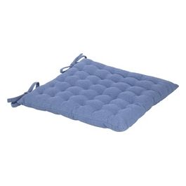 Cuscino da Seduta Cora 100% Cotone 40X40cm Blu Jeans