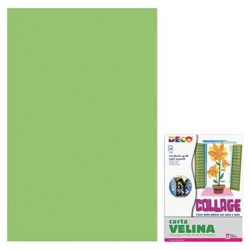 Cwr Carta Velina Unicolore 24 Fogli Verde Chiaro