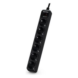 Essential 6 x Schuko Surge Protector