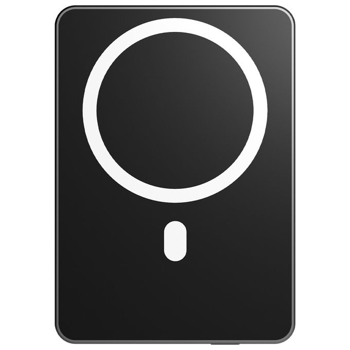 Cygnett, Power Bank 10000 mAh, Ricarica Wireless, MagSafe, Nero