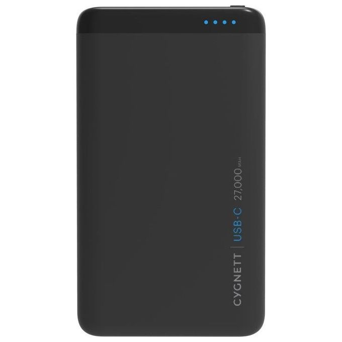 Cygnett power bank ''charger up pro'' 27.000 mah, 72w usb type c nero