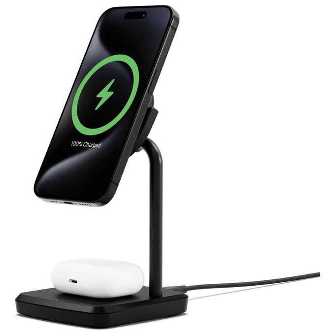 Cygnett Qi2 2in1 ChargeBase Nero