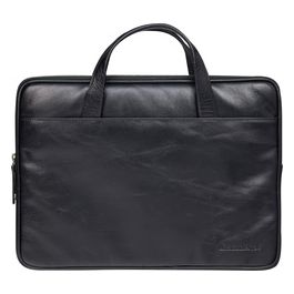 D. Bramante BG13GTBL0560 Borsa in Pelle Silkeborg 13" Nero