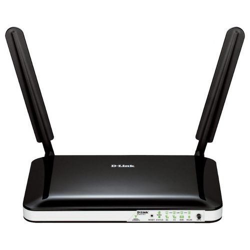 D-Link DWR-921 Router 4G LTE, Wireless N300, WiFi (802.11b, 802.11g, 802.11n), 4 Porte LAN Fast Ethernet, SIM Card Slot Integrato, 2 Antenne Esterne, Nero