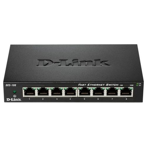 D-link 8-port 10/100 Metal Housing Desktop Switch