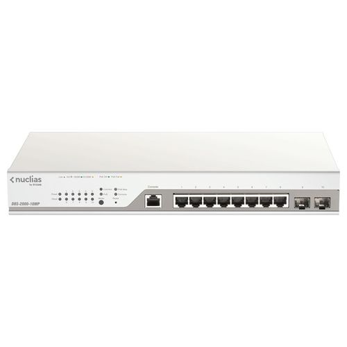 D-Link DBS-2000-10MP Switch di Rete Gestito Gigabit Ethernet 10/100/1000 Grigio Supporto Power Over Ethernet