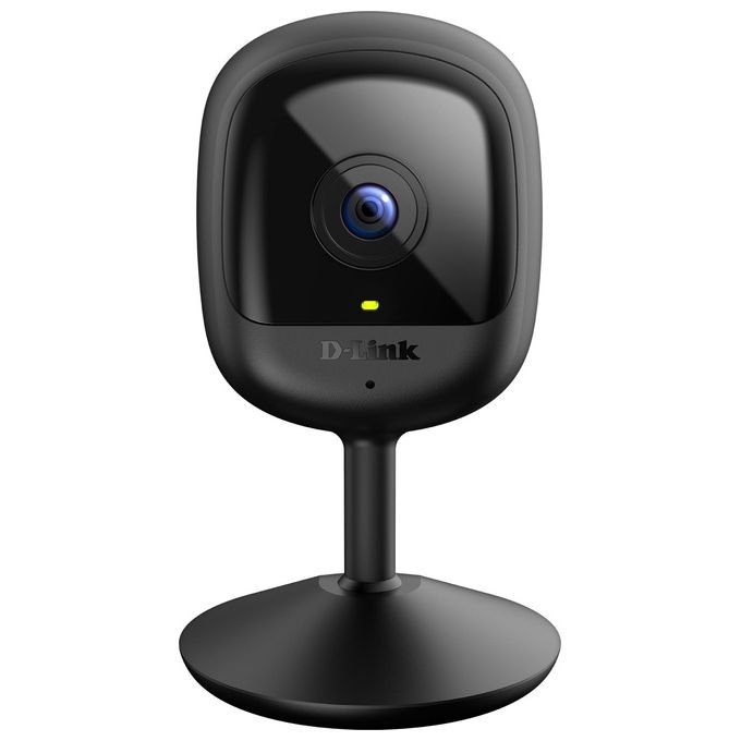 D-Link DCS-6100LH Videocamera mydlink Wi-Fi Full HD compatta con visione notturna, Rilevamento di movimenti e suoni, Registrazione video, Compatibile con Alexa e l'Assistente Google, WPA3