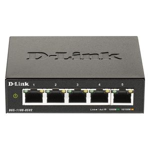 D-Link DGS-1100-05V2 Switch di Rete Gestito Gigabit Ethernet 10/100/1000 Nero