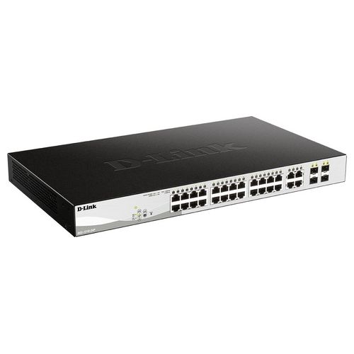 D-Link DGS-1210-24P Gestito L2 Gigabit Ethernet 10/100/1000 Supporto Power over Ethernet Nero