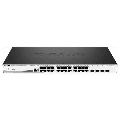 D-Link DGS-1210-28MP/E Switch di Rete Gestito L2 Gigabit Ethernet 10/100/1000 Supporto Power over Ethernet 1U Nero/Grigio