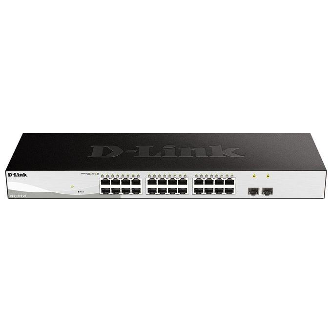 D-Link DGS-1210-26 Switch di Rete Gestito L2 Gigabit Ethernet 10-100-1000 Nero-Grigio 1U