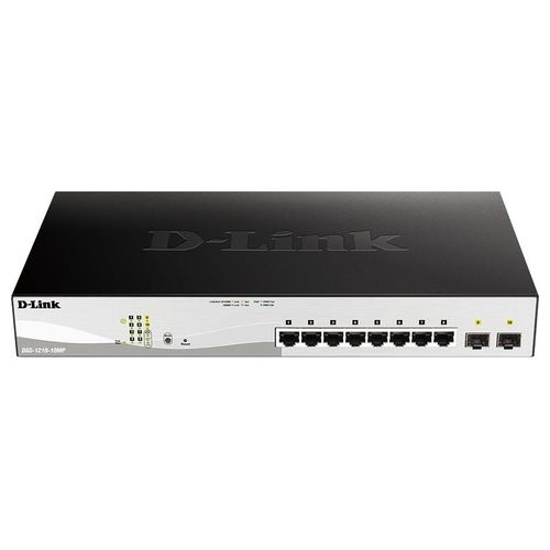 D-Link DGS-1210-10MP Gestito L2 Gigabit Ethernet 10/100/1000 Supporto Power over Ethernet Nero/Grigio