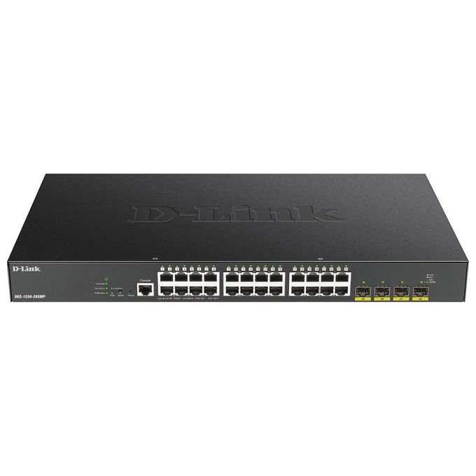 D-Link DGS-1250-28XMP Switch di Rete Gestito L3 Gigabit Ethernet (10/100/1000) Nero Supporto Power Over Ethernet (Poe)