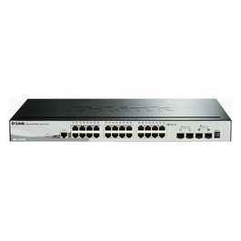 D-Link DGS-1510-28X/E Switch Smart Managed Gigabit Staccabile da 28 Porte Nero/Grigio